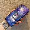 Cute Sanrio Kuromi Case for iPhone XR 17Air 7 8 13 12 11 17 Pro Max 15 16 14 Plus XS Max Black Soft Phone Cover