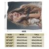 Soft BlanketKids Adult Camping Singer TINI STOESSEL Futtura Album  Throw Blanket Flannel Bedspread Couch Chair Sofa Bed Funny