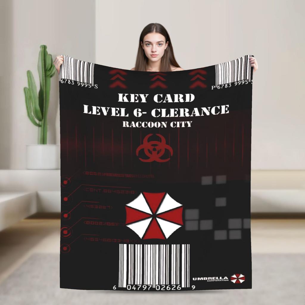Resident Business Umbrella Corps Eviled Blankets Flannel Awesome Warm Throw Blankets for Bedspread Decoration
