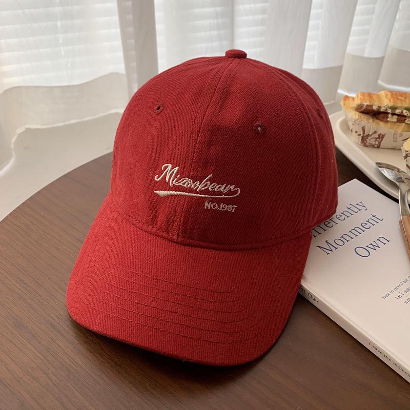 Coffee Baseball Hat for Women with American Style Large and Deep Wide Brim To Show Their Face Small Deep Top Korean Style