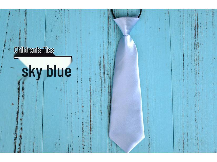 Barne slips uten stryk i svart for gutter og jenter - Skoleuniform og sceneklær