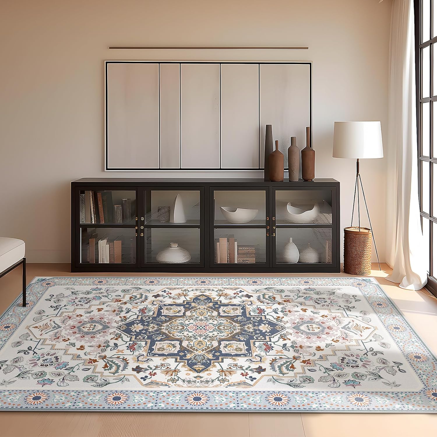 

Ковер из искусственного кашемира в стиле бохо с потертой спинкой для гостиной, дивана, журнального столика, подушки, мягкий, для кабинета, спальни, складной ковер 1000MMx1600MM