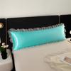 1 Pc Satin Silk Lace Ruffles Pillowcase 48x120cm/48x150cm Summer Couple Pillow Cover Smooth Ice Silk Long Pillow Case