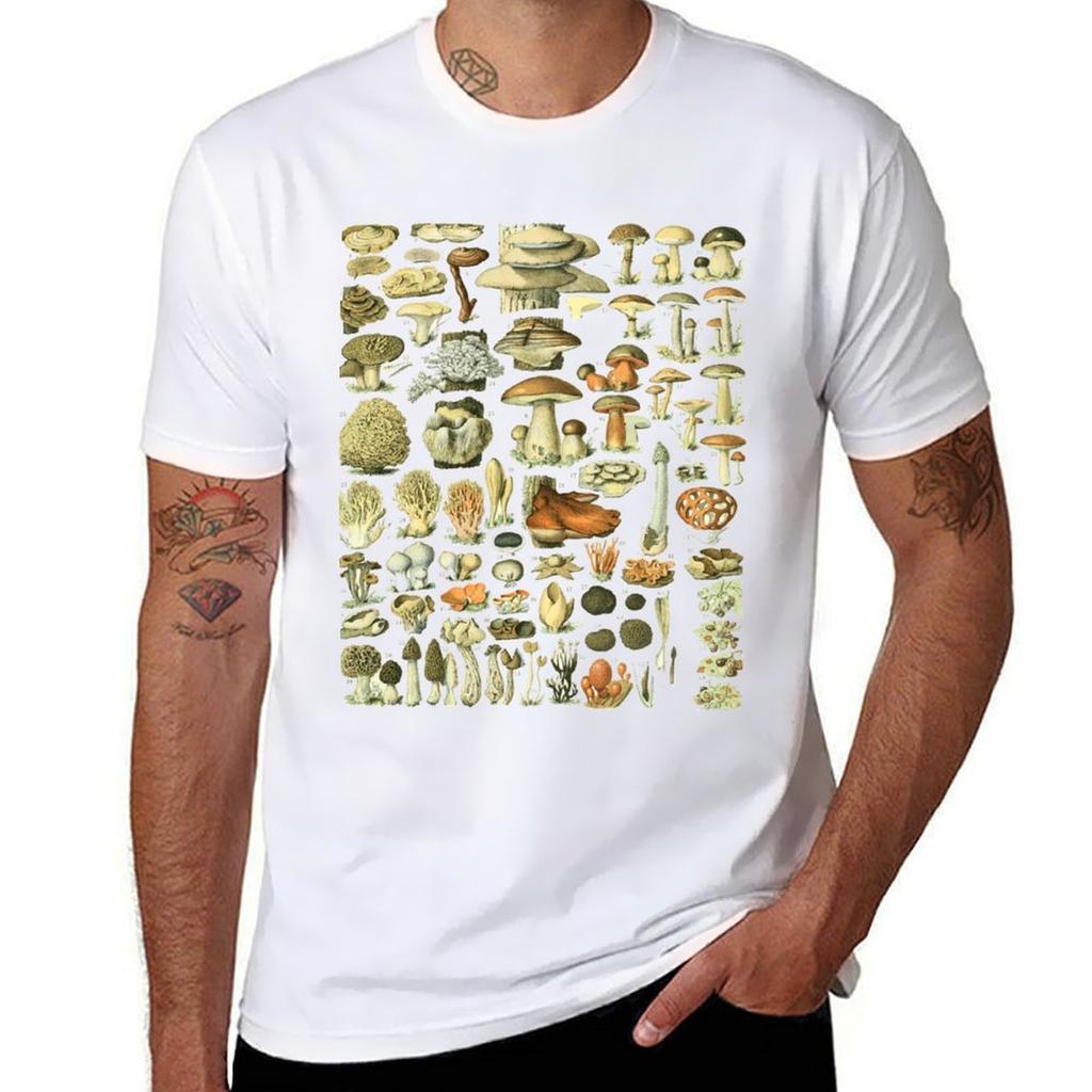 Mushroom Varieties For Fungi Mushroom Hunters Tshirt Casual Basic Street Style Tshirt
