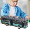 1/50 Tour-Doppeldeckerbus für Kleinkinder, Spielfahrzeuge aus Druckgusslegierung mit Geräuschen und Lichtern, Stadtautospielzeug mit Pullback-Action und zu öffnenden Türen