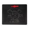 714pcs Magnetic Beads Drawing Writing Pad Sketch Board with Pen Kids Educational Toys (Red)