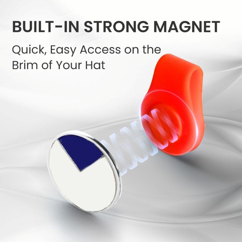 Golf Flexible Silicone Hat Clip Strong Magnetic Designs Ensures Secure Golf Marker Suitable for All Golf Hat Styles