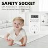 EU Plug Timer Switch Digital Power Socket Energy Saving Adjustable Kitchen Timer Outlet Week Hour Programmable Timing Socket
