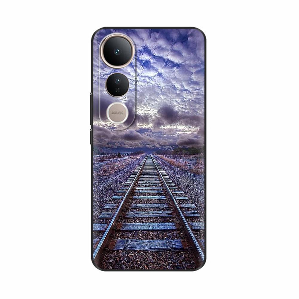 For Vivo V50 Lite Case Cute Cartoon Painted Phone Case For Vivo V50 Lite 4G 5G Protection Shockproof Shell Back Cover Protection