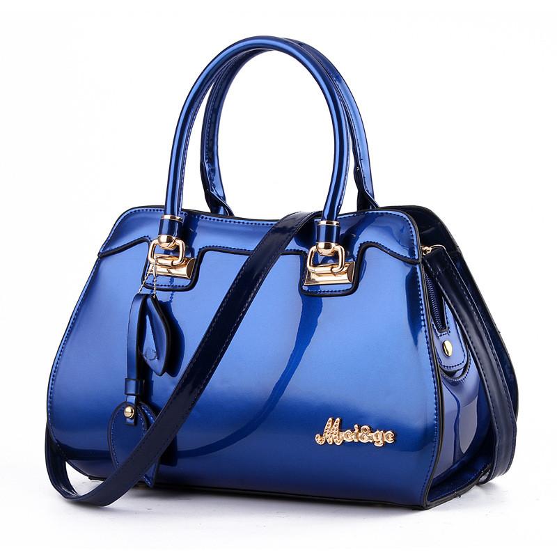Stylish 2024 Fashionable Red Handbag With Shiny Finish For Women Ideal For Moms