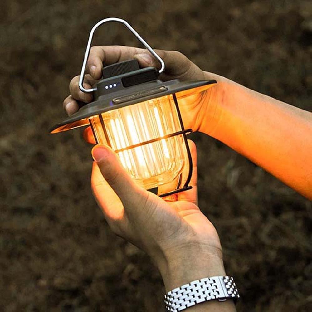 Hanging Retro Camping Lantern Waterproof Emergency Survival Lights Tent Lamp Wilderness