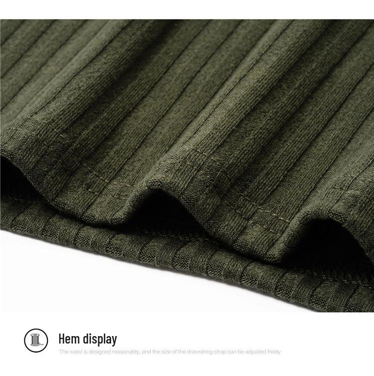 Men's Slim Fit Short Sleeve Polo Knit Shirt - Korean Style Casual Ribbed Top