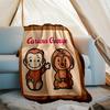 1pc Curious George8 Theme Blanket - Digital Print, Polyester, Cozy for All Seasons, Perfect for Outdoor, and Travel
