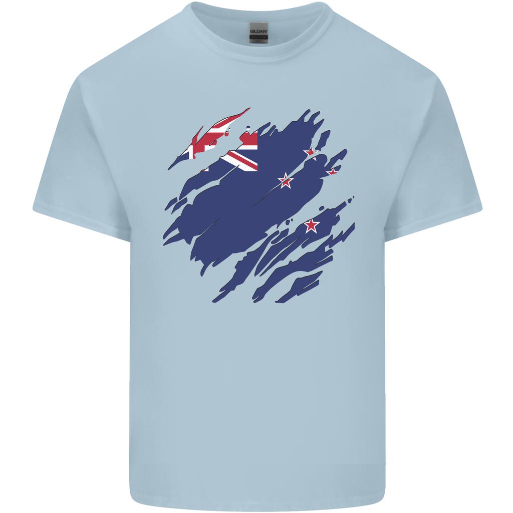 Torn New Zealand Flag Zealander Kiwi Day Unisexs Light Cotton TShirt