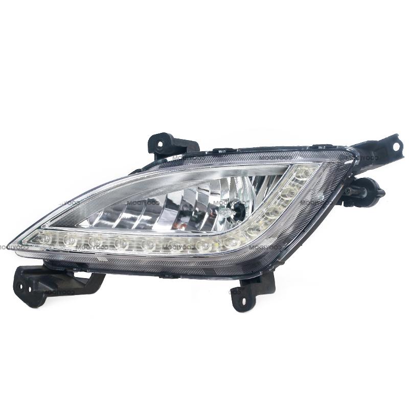 Bil Främre Stötfångare Dimljus Varselljus Körlampa Kåpa Ram Lock För Hyundai Elantra GT i30 2012-2016 Dimljus