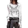 Women's Slim Fit and Slimming Long Sleeved Top T-shirt