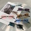 Frameless Trimmed Square Sunglasses Fashion Sunglasses Women European and American Colorful Sunglasses