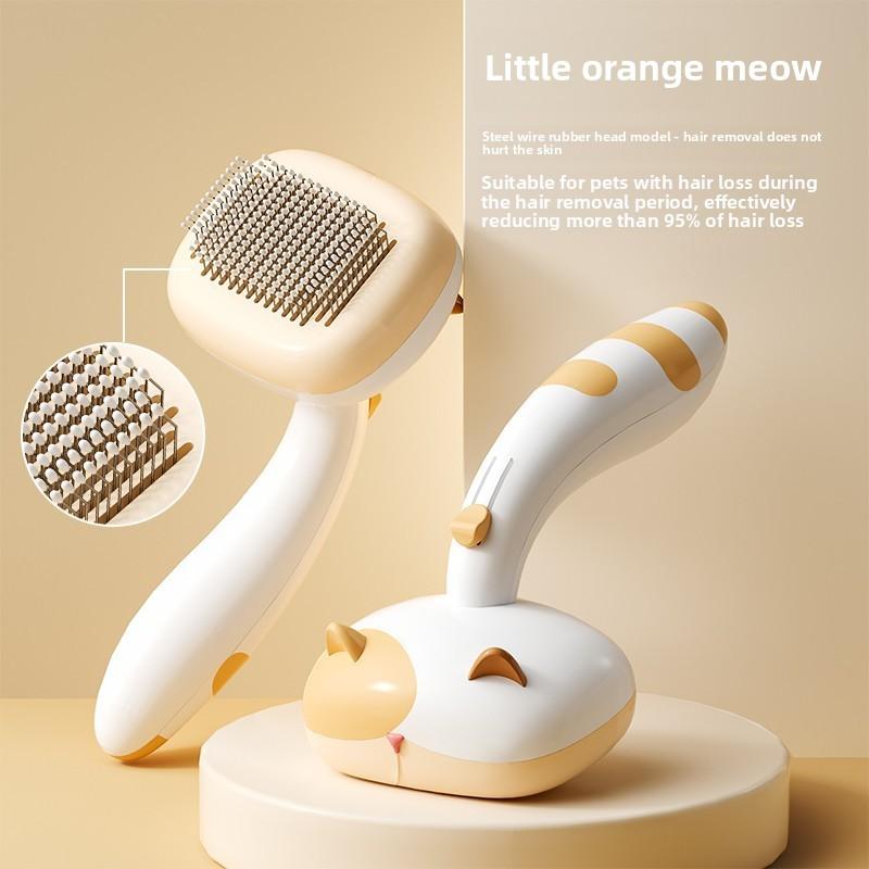 Small Flower Meow Cat Needle Comb Dog Hair Removal Massage Comb Pet Cleaning Beauty Bath Brush Supplies