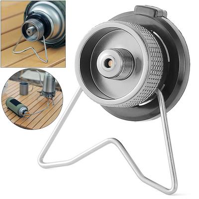 5-1 Stück Gasflaschen-Kocher-Adapter Aluminiumlegierung Camping-Gas-Konverter Leichter Butan-Gasherd-Anschluss für Outdoor-Kochen