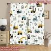 1pc 2D flat Photography Backdrop Photography Banner Cute Construction Vehicles 100% Polyester Family Party for Holiday