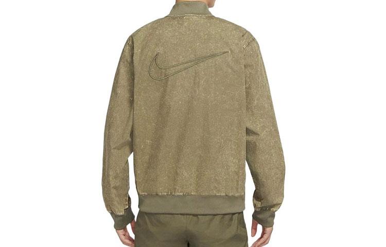 Nike Jackets Men's Army Green Stand Collar Moderate Other DQ4590-222