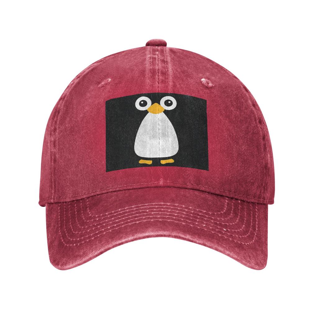 Cute Vector Penguin Denim Cap Casual Baseball Caps Adjustable Hat Summer Unisex Baseball Hats