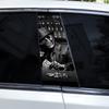 2pcs Skull Grim Reaper Car Sticker Car Center Pillar Sticker Modified Car Door Pillar Shape Waterproof Vinyl Sticker