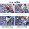 Diamond Painting Sealer, 120ML DIY Diamond Art Sealer with Sponge Head,Painting Glue Permanent Hold & Shine Effect Sealer Puzzle