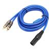 XLR Male To Dual RCA Sound Cable 1 XLR Male 3 Pin To Dual RCA Male Y Splitter Cable for Home