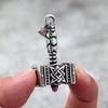 Vintage Men's Jewelry Stainless Steel Pendant Slavic Necklace