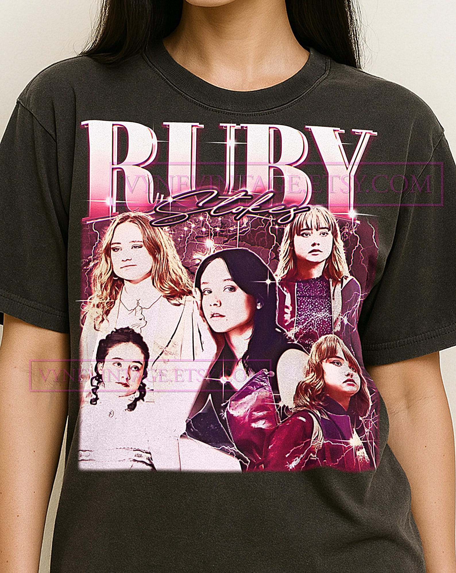 RUBY STOKES T-Shirt, Vintage Actress Star Celebrity Performer Tee, 90s Retro Throwback, Ruby Stokes Sweater S