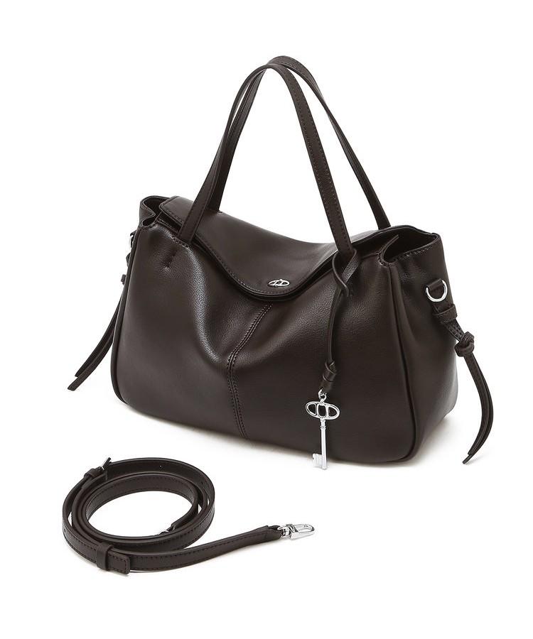 Athe Vanessabruno [Demain] Dark Brown Leather Deman Tote Bag S Aaba6F281W3