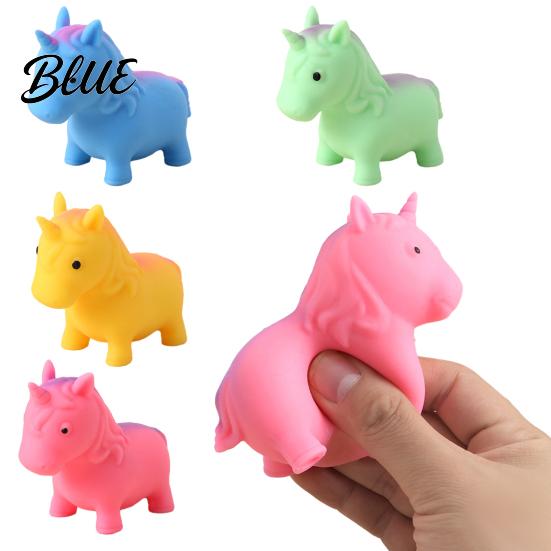 Squeeze Stress Ball Flour Filling Horse Toy Stretchy Slow Rebound Simulation Pony Fidget Soft Animal Shape Sensory Pinch Shaped