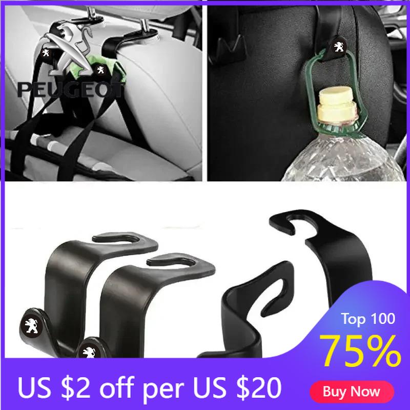 

2026 Hot Car Sticker Car headrest hook luggage rack, seat backrest storage rack For Peugeot 407 3008 307 308 206 508 208 207 607 Peugeot-1pcs
