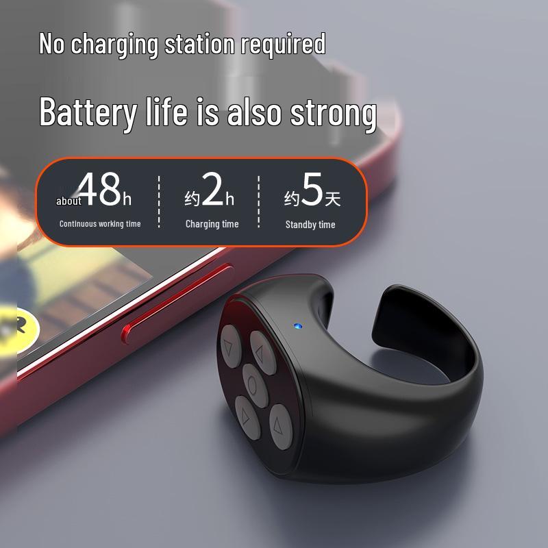 Bluetooth Ring Selfie Remote for Mobile Phones (Compatible with Kuaishou & Douyin)