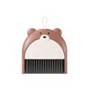 Small Broom Dustpan Set Cartoon Teddy Bear Household Desktop Garbage Shovel Small Dustpan Mini Foldable