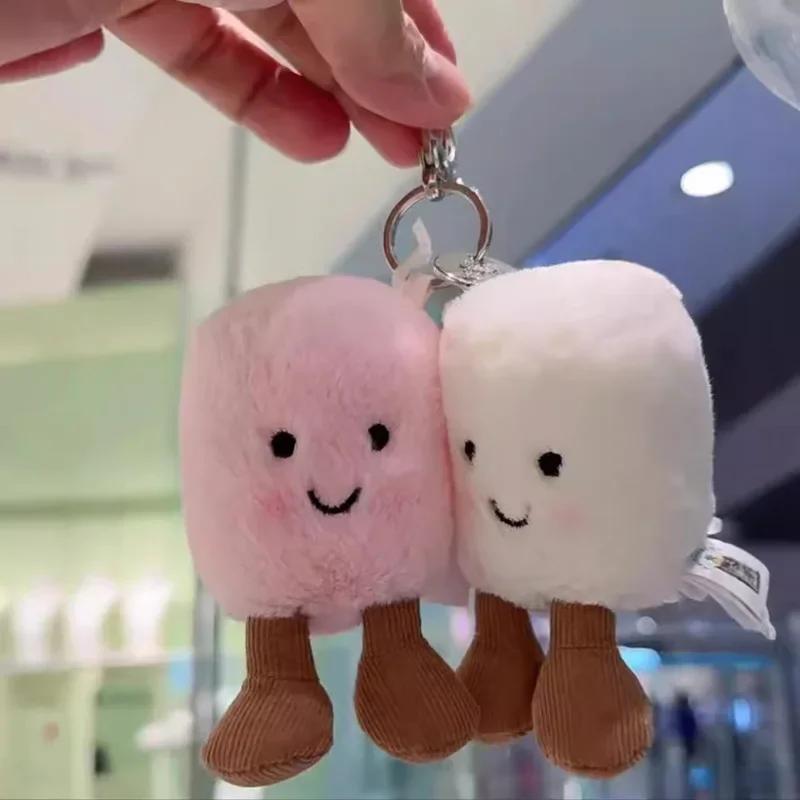 

Plush Cotton Cat Candy Two Tone Adorable Gentle Two Tone Keychain Pouch Pendant Plush Accessories Doll Car Pendant Holiday Present