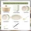 Modranka Cream Ceramic Dinnerware Set