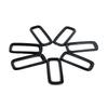 7Pcs ABS Black For Jeep Renegade 2015 2016 2017 Front Grid Grille Inserts Racing Grill Frame Trim ABS Black