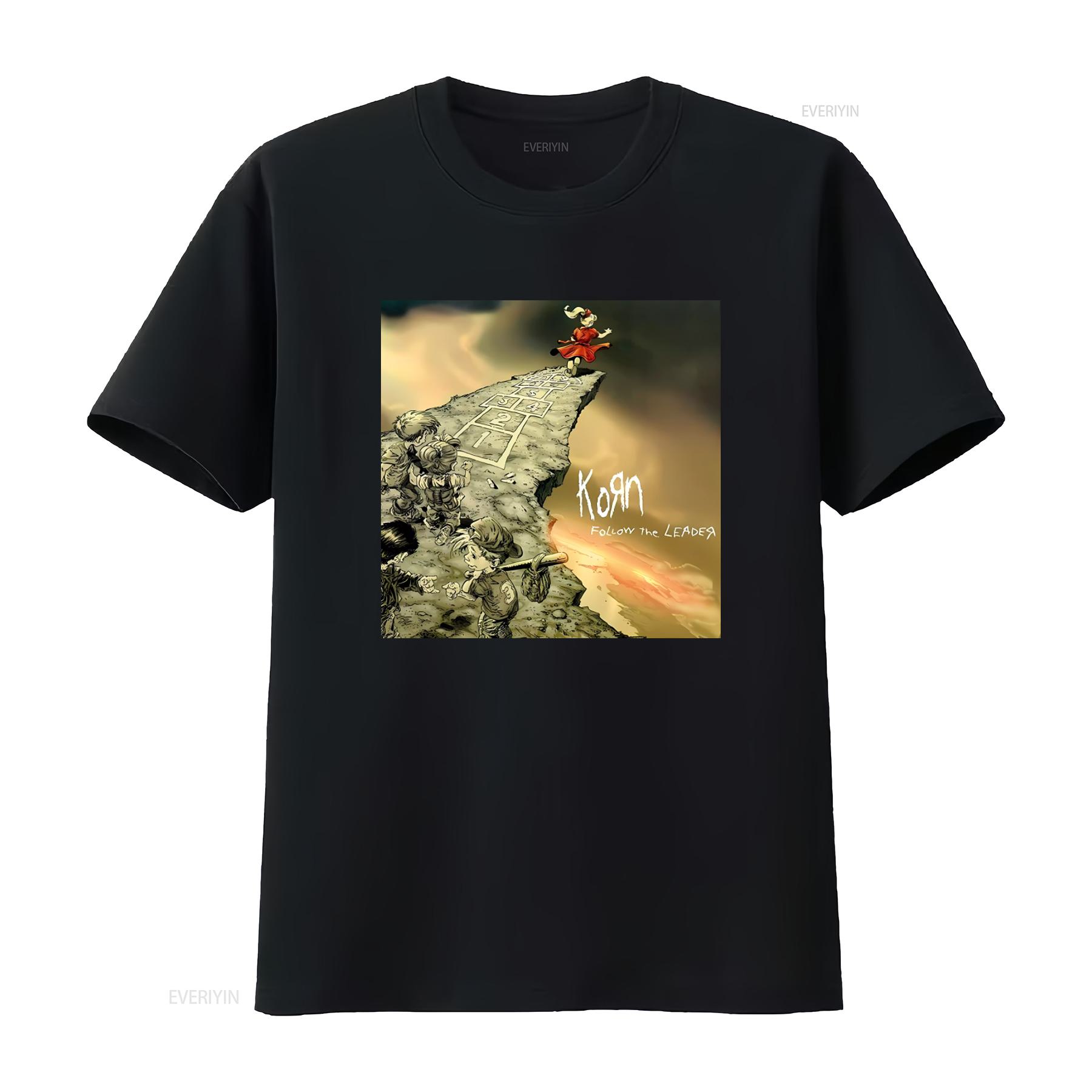 

1998 Vintage KORN Follow The Leader Band 90 s Todd McFarlane Art T Shirt vintage Washed designer clothes Soft Unisex graphic 4XL