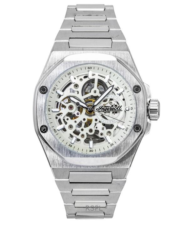 Ingersoll The Faller Stainless Steel Grey Skeleton Dial Automatic I17601 Men's Watch