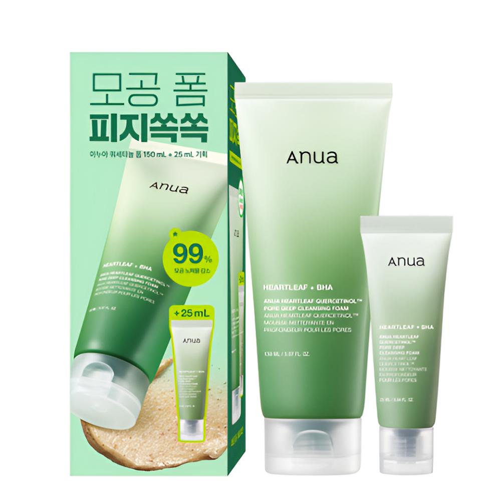Anua Heartleaf Quercetinol Pore Deep Cleansing Foam 150ml (+25ml) – K-Beauty, Pore Cleanser