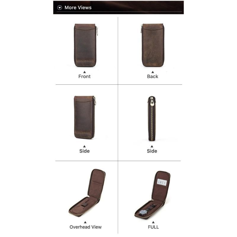 A52E Portable Watches Travel for Men Women Jewelry Storage Box Display CN