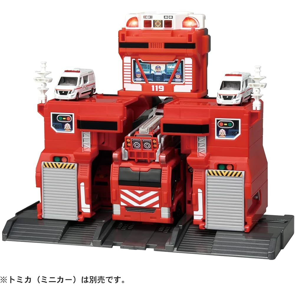TAKARA TOMY (TAKARA TOMY) “Tomica Deformation Dispatch! “Big Fire & Command Station” Minicar Car ...