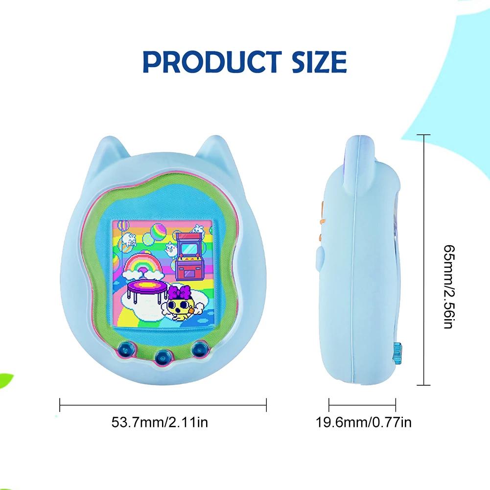 Silicone Cover Case Screen Protector for Virtual Interactive Pet Game Machine Protective Sleeve Shell for Tamagotchi Uni