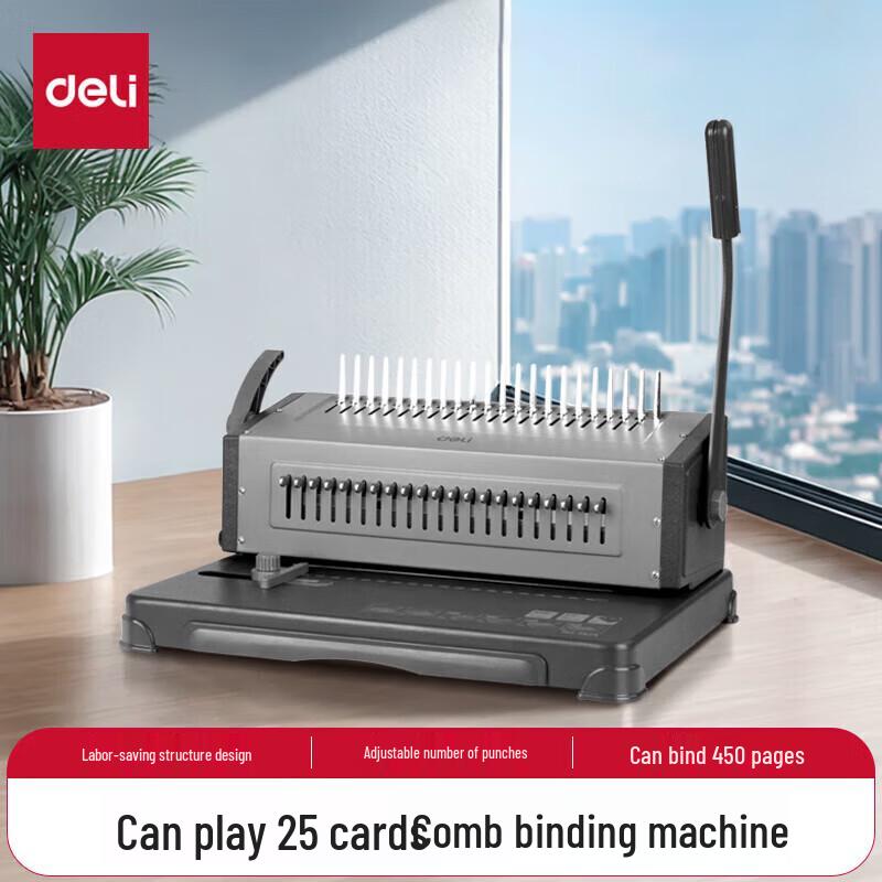 Deli 3874 Manual 21-Hole Comb Binder