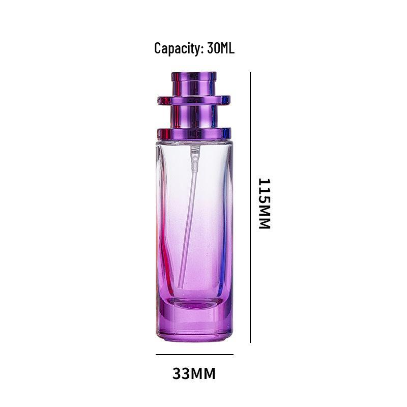 Gradient Glass Perfume Decanter: 30ml Stylish & Portable Fragrance Spray Bottle