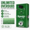 GOKKO REPEATER Looper Pedal Guitar looper pedal with loop true and easy overdubbing for live performance and GK-27 - underdo/redo function, 10-minute