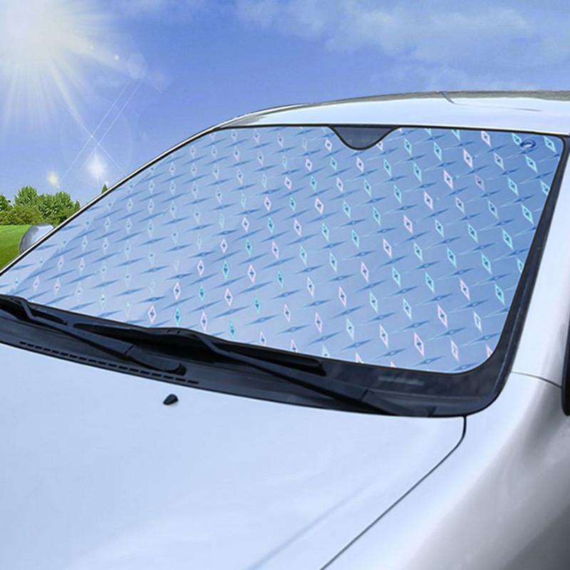 High Quality Sun Shade 130*60cm Auto Block Car Foldable Folding Front Glass Jumbo Reflective Windshield Shield