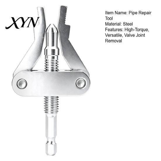 Plumbing Maintenance Tool Broken Pipe Extractor for 1/2 3/4 And 1 Inch Pipes, Hardened Steel Damaged Repair Thread Remover with 1/4 Hex Shank